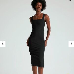 Beyond Yoga Black Midi Dress